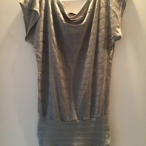 Silver sweater blouse